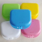 Dental Orthodontic Retainer Denture Storage Box Case Mouthguard Container Colors