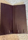 Drink Menu Covers     Set Of 4  brown  Faux Leather 