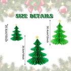 6 Pack Christmas Honeycomb Paper Tree 3d Green Xmas Paper Trees Centerpiece Ce