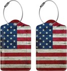  2 Pack  Luggage Tags Name Id Labels With Privacy Cover For Travel Bag Suitcase