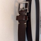 Coach Vintage Women   s Brown Leather Belt - Silver Buckle - Size Medium