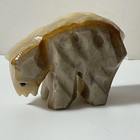 Vintage Hand Carved Bear Figurine Stone Sculpture Onyx 2    Tall