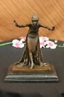 Signed D h Chiparus  Bronze Art Deco Dancer Sculpture Nouveau Marble Figurine Nr