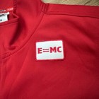 Vintage Adidas Badminton Sports Tracksuit Jacket Size Medium Red E mc2 Einstein