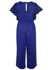 Nwt Bonnie Jean Girls Size 8 Blue Illusion Sleeve Sequin Lace Jumpsuit