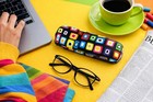 Hard Eyeglass Case Colorful Retro Pattern Glasses Sunglasses Holder