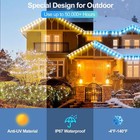 200ft Permanent Outdoor Lights For House  App   Remote Control  Rgb Smart Eaves