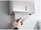 Hand Paper Towel Dispenser Wall Mount Touchless Commercial Folded Bathroom
