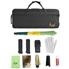 Golden Professional Alto Eb Saxophone Sax W  Case Mouthpiece Accessories