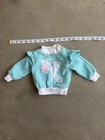 Vintage Baby Sweater Set With Bunny Top And Footie Pants Approx 12-18mo