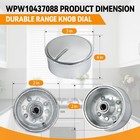 Whirlpool Oven Range Control Knob Replacement Part Wpw10506367 W10506367