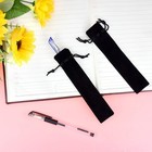 100pcs Velvet Pen Pouch Drawstring Pen Bag Single Pen Sleeve Holder For Office B