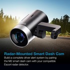 Escort M2 Radar-mounted Smart Dash Cam With Gps  Cloud Video  Dash Camera
