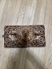 Antique Cast Iron Decorative Parlor Stove Top Finial Base Copper Plated