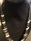 Vintage Glass And Metal Beaded Nk Metal Beads Look Like They Hold The Other Bead