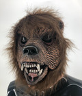 Grizzly Brown Bear Animal Beast Adult Latex Halloween Moving Mouth Mask Made Usa