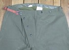 Vintage 1950s Us Army Od Firemens Trousers Bunking Firefighter Pants Military 42