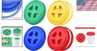Set Of 4 Colorful Seal Lids For 5-gallon Buckets - Durable Food Storage Solution