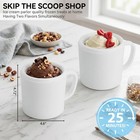 Pukomc Home Ice Cream Maker Machine With 2 Standard  Pure White