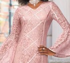 Size 10 Ashro Pink Formal Wedding Church Party Lelandi Lace Dress