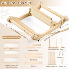 12 Inch Weaving Rigid Heddle Loom Kit Multi Craft Wooden Weaving Loom With He   