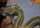 Old Chinese China Feng Shui Bronze Gilt Lucky Wealth Zodiac Animal Dragon Statue