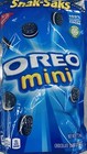 5x Nabisco Oreo Mini Chocolate Sandwich Cookies Snak Saks 8 Oz Bag - 5 Pack