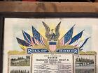 Antique Original Ww1 Military Roll Of Honor Headquarters Company 323rd F a 