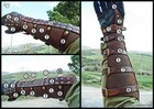 Medieval Arm Guard Leather Armor Cuff Bracer Knight Costume Battle   only Sleeve   