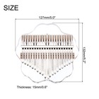 21 Keys Thumb Piano transparent Cherry Blossom Portable Finger Piano