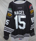 2015 16 Portland Winterhawks 40th Ann Game Worn Signed Hockey Jersey  15 Nagel