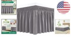 Silky Luxurious Bed Skirt - 18  Drop For King   California King Beds  Easy Care