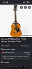 Epiphone Ft145 Vintage Dreadnought 6-string Natural Acoustic Guitar Hard Case