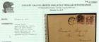 Canada  25iii Used Pair On Cover To St Paul Mn Dated 1869   with Certificate  