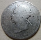 1892 Canada Silver Half Dollar Coin  Key Date Victoria Fifty Cents  rj736 