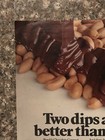 Print Ad 1983 Brachs Chocolate Covered Peanuts Clusters Two Dips Better Than One
