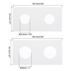 2x2 Coin Flips  200pcs 20 5 25mm Cardboard Coin Holder Paper Coin Holders  White