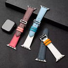 Sport Leather Watch Band For Apple Watch 38-49mm Series Ultra 2-10 Se
