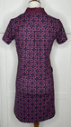 New William Murray Women   s S Golf Polo Dress Purple   Blue Zip Pockets Outfit