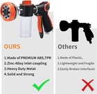 8 Kinds Of High-pressure Hose Spray  Metal Hose Nozzle With Soap Dispenser
