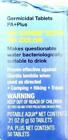 Potable Aqua Iodine Germicidal Water Purification W  Pa  Plus 50-tablets Of Each
