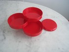 1980s Memphis Space Age Italian Design Round Swivel Jewelry Box Interdesign
