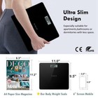 Digital Bathroom Scale For Body Weight  Bath Scale With Large Lcd Display