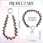 Quelay 4 Pack Phone Wrist Strap Beaded Cell Phone Lanyards Wrist Charms Bling   