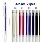 4 Heat-erasable Fabric Pens  red blue black white    20 Refills For Quilting  S