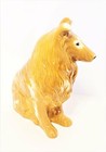 Vintage Ceramic Border Collie Dog Figurine