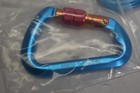 3 Pack 30kn Aluminum Climbing Carabiner Outdoor Rock Rescue D Screw Locking Hook