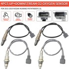 4pcs For 2015-2019 Nissan Murano Pathfinder 3 5l Up downstream Oxygen O2 Sensor