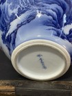 Magnificent Signed Japanese Arita Porcelain Sansui Landscape Vase Urn Jar 12 