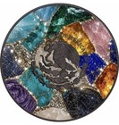 Mosaic Precious Gemstones Libertad 1 Oz Silver Coin Mexico 2024